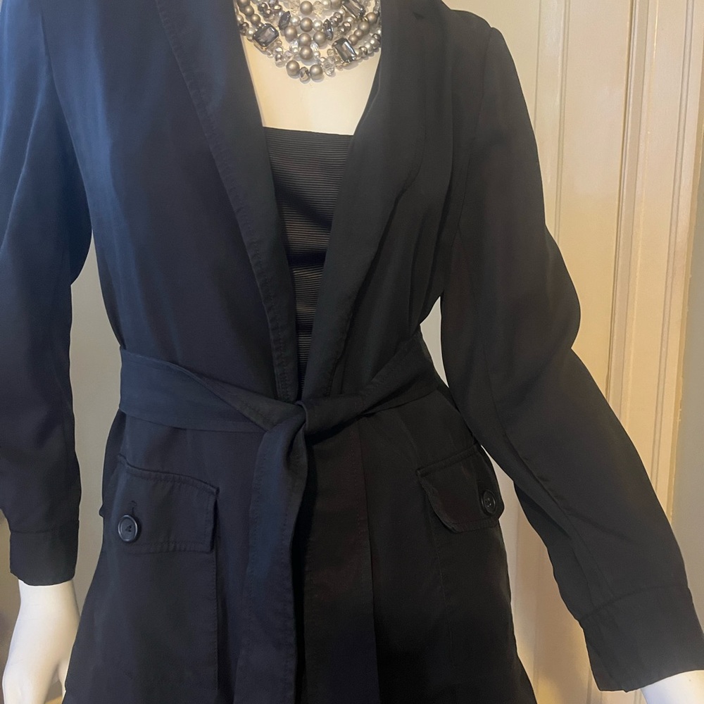 Black long sleeve shirt jacket